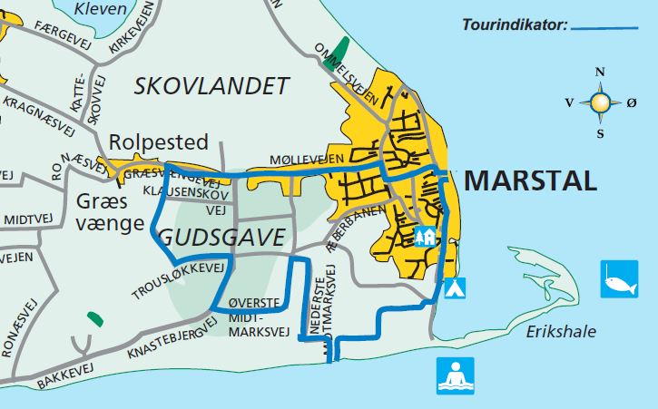 Tourkarte 10 Fahrradtouren auf Ærø